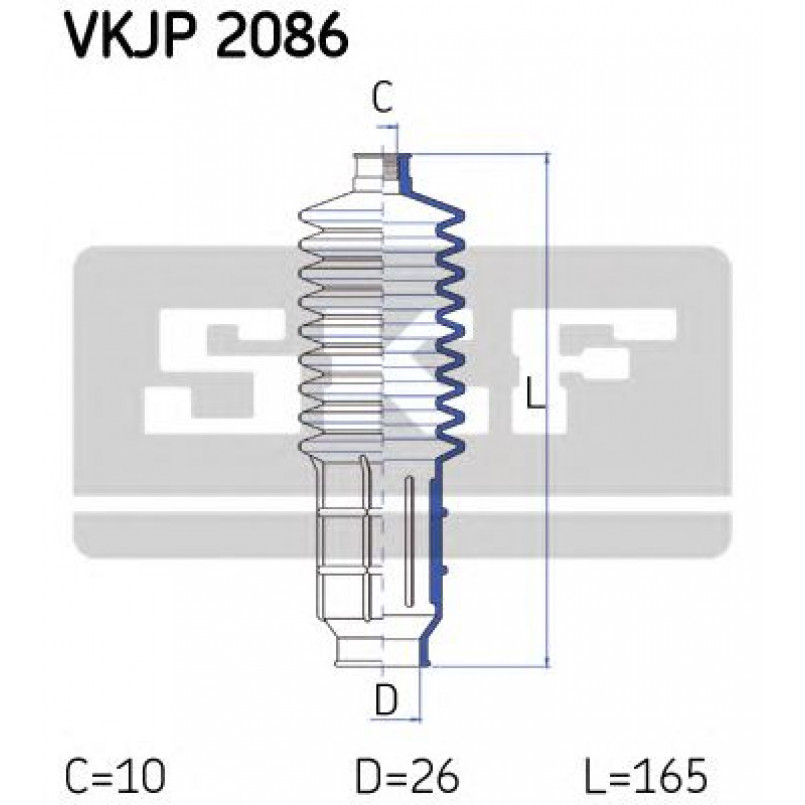 VKJP 2086 SKF - Пильовик привідного валу
